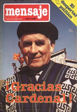 PORTADA E INDICE REVISTA "MENSAJE" Nº320