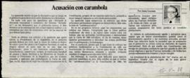 Columna en La Tercera Acusación con carambola