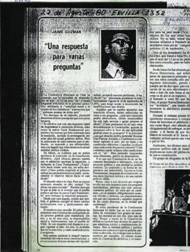 "UNA RESPUESTA PARA VARIAS PREGUNTAS"