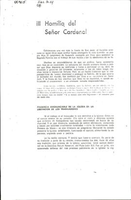 HOMILIA DEL SENOR CARDENAL