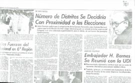 Prensa en El Mercurio. De diputados: número de distritos se decidiría con proximidad a las elecci...