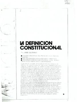 La definición Constitucional