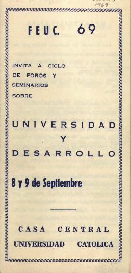 Ciclo de foros y seminarios sobre Universidad y Desarrollo