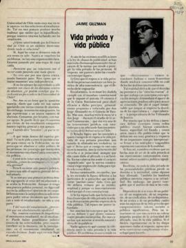 Columna en Ercilla Vida privada y vida pública