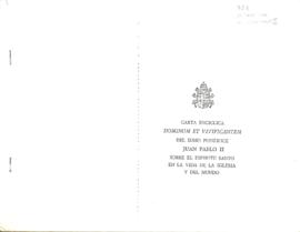 ENCICLICA DOMINUM ET VIVIFICANTEM