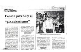 Prensa. Frente juvenil y el "pinochetismo"