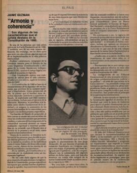 Entrevista en Ercilla "Armonía y Coherencia"