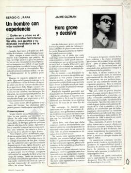 Columna en Ercilla Hora grave y decisiva