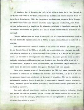 Manuscritos de "Escritos Personales": Universidad y Gremialismo