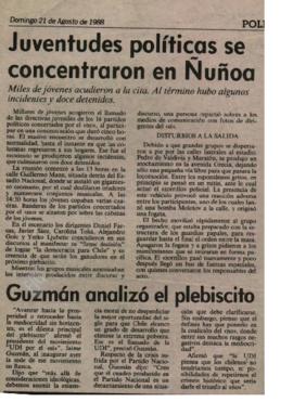 Prensa. Guzmán Analizó el Plebiscito
