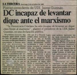 Prensa La Tercera. DC Incapaz de Levantar Dique ante el Marxismo