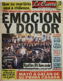 Portada La Cuarta "Emoción y dolor"