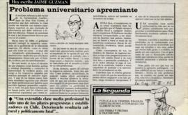 Columna en La Segunda Problema universitario apremiante