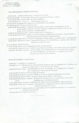 Leyes orgánicas constitucionales