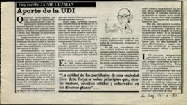 Columna en La Segunda Aporte de la UDI