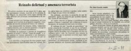 Columna en La Tercera Reinado delictual y amenaza terrorista