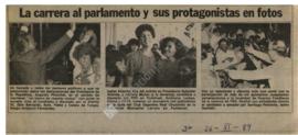 Prensa en La Tercera. La carrera al parlamento y sus protagonistas en fotos