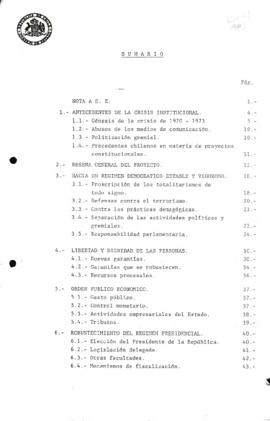 Informe sobre el anteproyecto constitucional