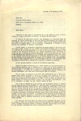 Carta a Fernando Castillo Velasco