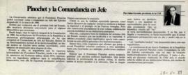 Columna en La Tercera Pinochet y la Comandancia en Jefe