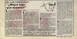 Columna en La Segunda ¿Mejor rojo que muerto?