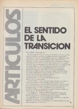 Revista Realidad. El sentido de la transición. Año 3 N.° 38