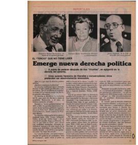 Entrevista en Ercilla El "Tercio" que no tiene líder: emerge nueva derecha política