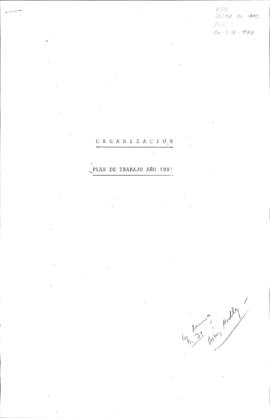 Borrador de plan de trabajo año 1991 de la Unión Demócrata Independiente