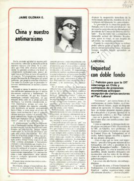 Columna en Ercilla. China y nuestro antimarxismo