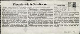 Columna en La Tercera Pieza clave de la Constitución