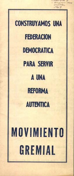 Construyamos una federación democrática para servir a una reforma auténtica