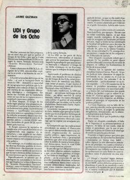 Columna en Ercilla UDI y grupo de los Ocho