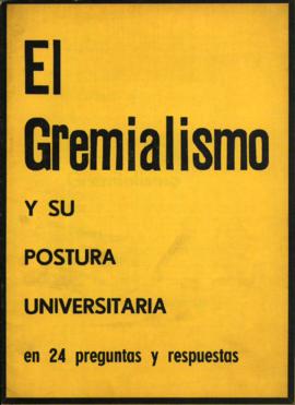 Folleto Naranja: El gremialismo y su postura universitaria en 24 preguntas y respuestas