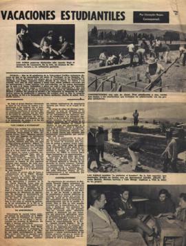 Prensa en Vea. Vacaciones estudiantiles