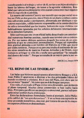 Columna en Ercilla. "El reino de las tinieblas"