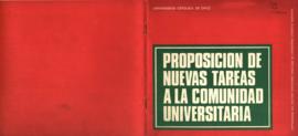 Proposiciones de nuevas tareas a la comunidad universitaria