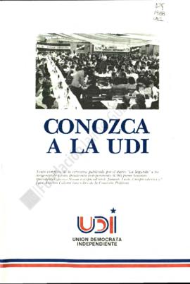 Folleto "Conozca a la UDI"