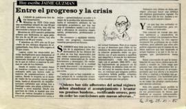 Columna en La Segunda Entre el progreso y la crisis