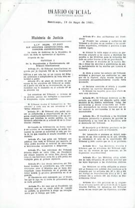 Ley Orgánica Constitucional del Tribunal Constitucional