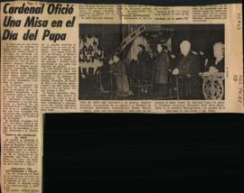 CARDENAL OFICIO UNA MISA EN EL DÍA DEL PAPA