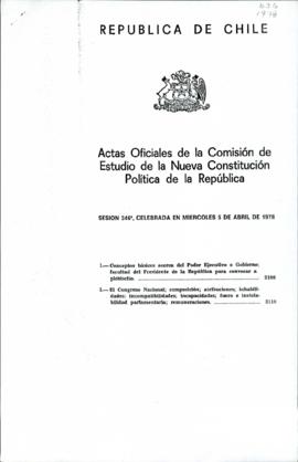 Actas Oficiales de la Comisión de Estudios de la Nueva Constitución Política de la República.