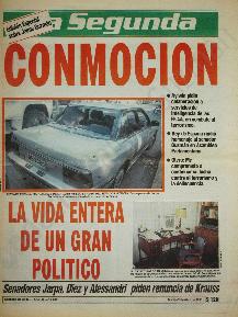 Portada La Segunda "Conmoción, la vida entera de un gran político"