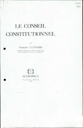 Le Conseil Constitutionnel