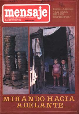 PORTADA E INDICE DE REVISTA "MENSAJE" Nº 317