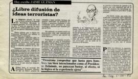 Columna en La Segunda ¿Libre difusión de ideas terroristas?