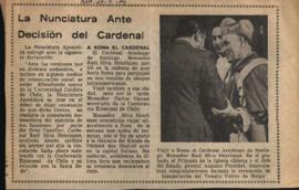 La nunciatura ante decisión del Cardenal