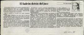 Columna en La Tercera El ladrón detrás del juez