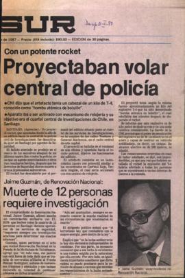 Entrevista en El Sur "Muerte de 12 personas requiere investigación"