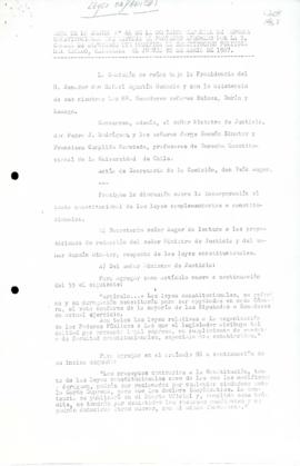 Acta de la sesión n.° 64 de la Comisión Especial de Reforma Constitucional