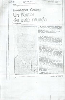 MONSENOR CAMUS: UN PASTOR DE ESTE MUNDO